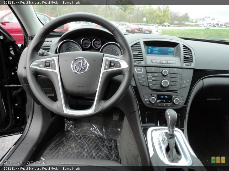 Ebony Interior Dashboard for the 2012 Buick Regal  #55616917