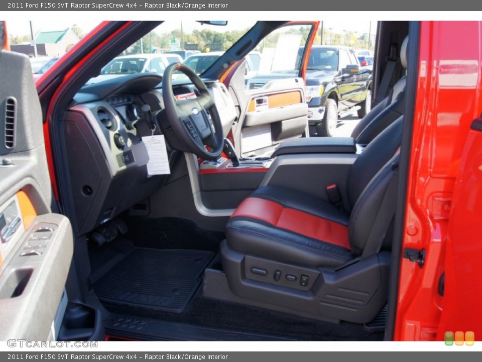 Raptor Black/Orange Interior Photo for the 2011 Ford F150 SVT Raptor SuperCrew 4x4 #55617622