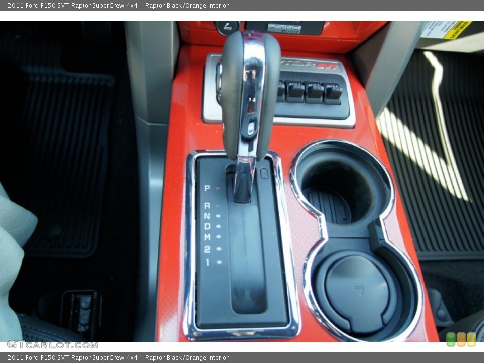 Raptor Black/Orange Interior Transmission for the 2011 Ford F150 SVT Raptor SuperCrew 4x4 #55617718