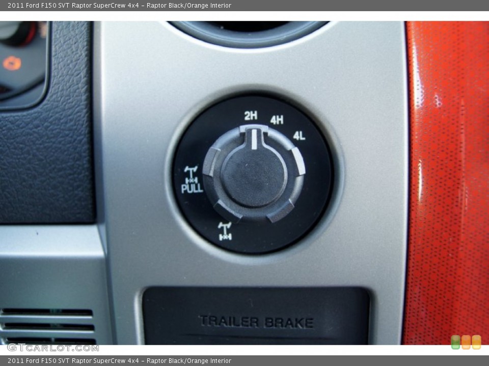 Raptor Black/Orange Interior Controls for the 2011 Ford F150 SVT Raptor SuperCrew 4x4 #55617727