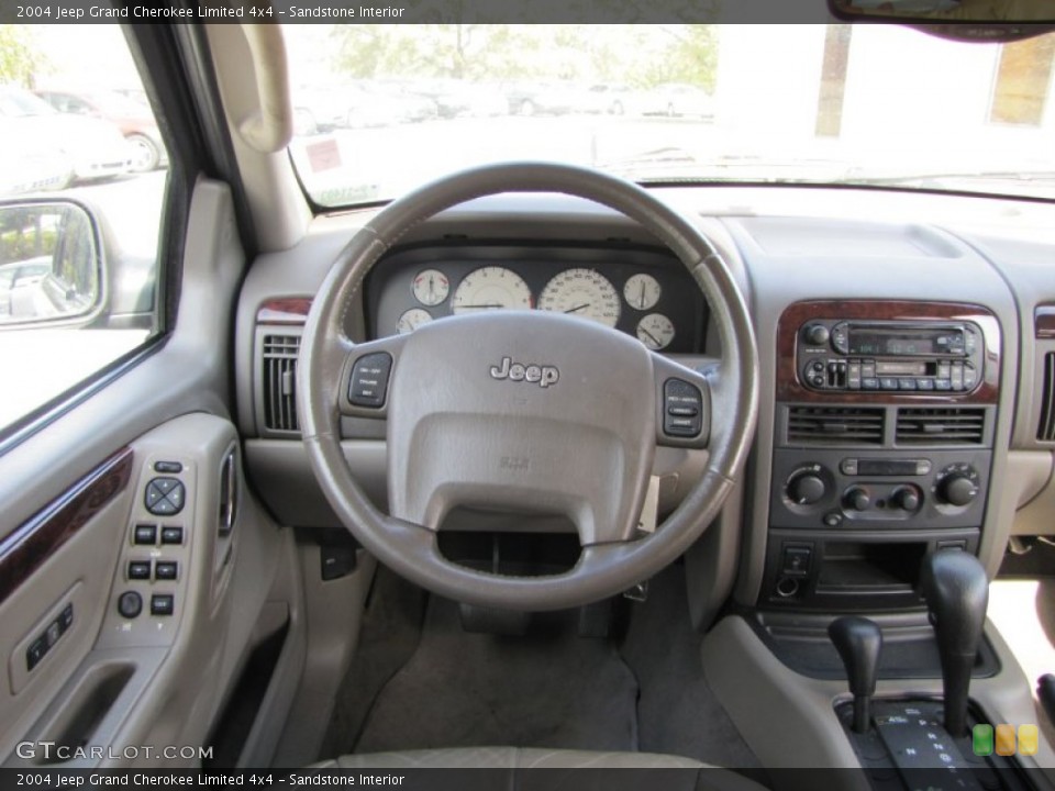 Sandstone Interior Dashboard for the 2004 Jeep Grand Cherokee Limited 4x4 #55618908