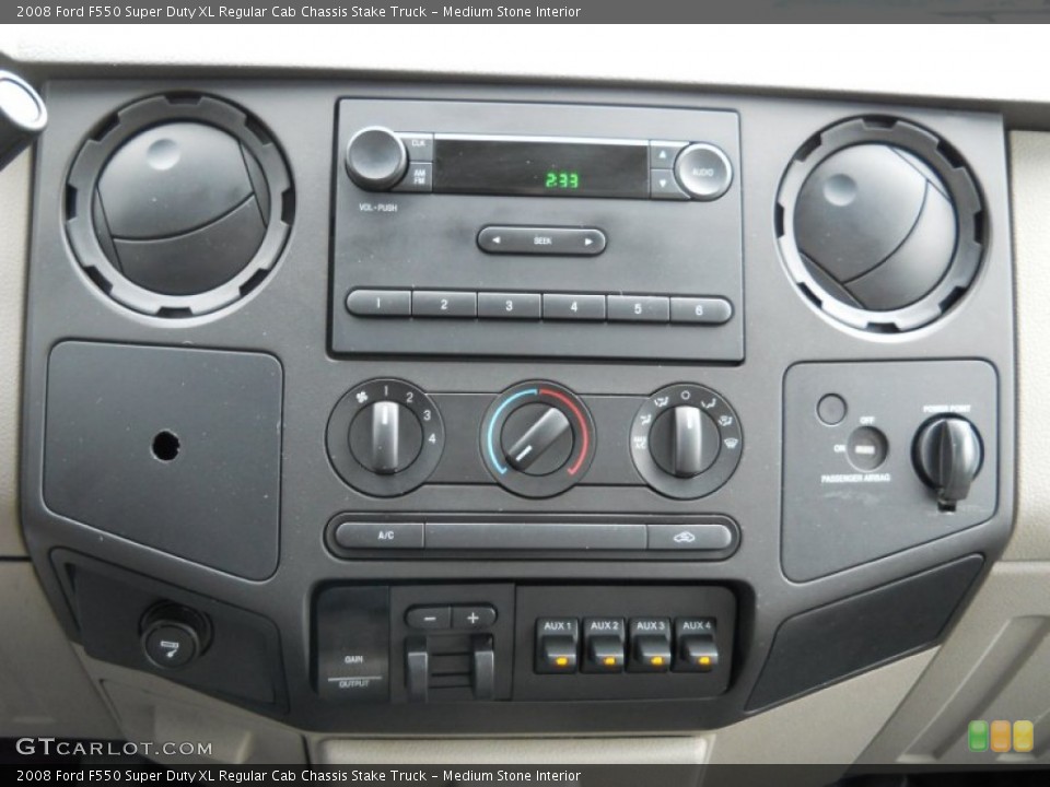Medium Stone Interior Controls for the 2008 Ford F550 Super Duty XL Regular Cab Chassis Stake Truck #55619478