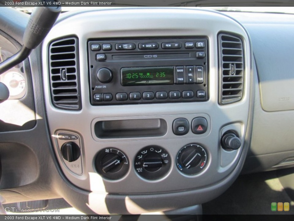 Medium Dark Flint Interior Controls for the 2003 Ford Escape XLT V6 4WD #55619763