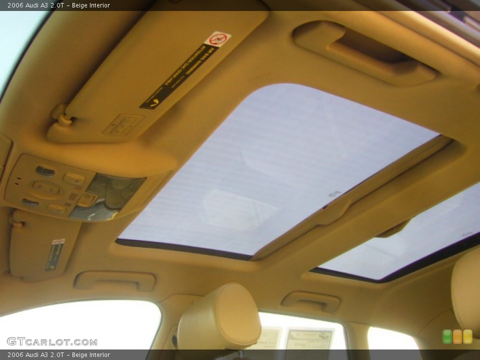 Beige Interior Sunroof for the 2006 Audi A3 2.0T #55619994