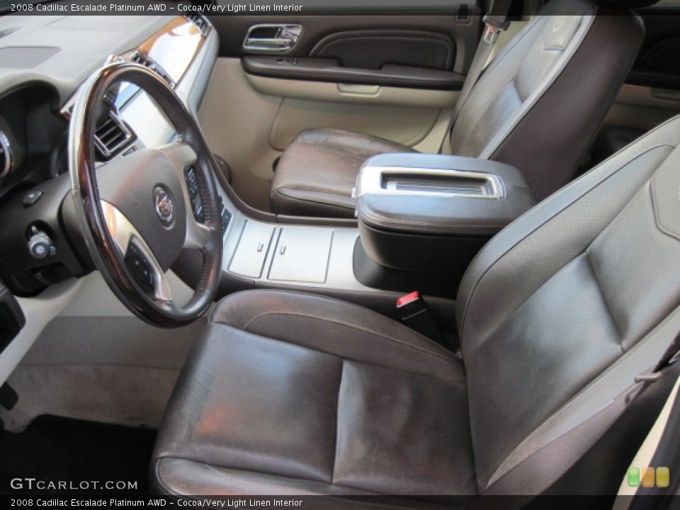 Cocoa/Very Light Linen Interior Photo for the 2008 Cadillac Escalade Platinum AWD #55620082