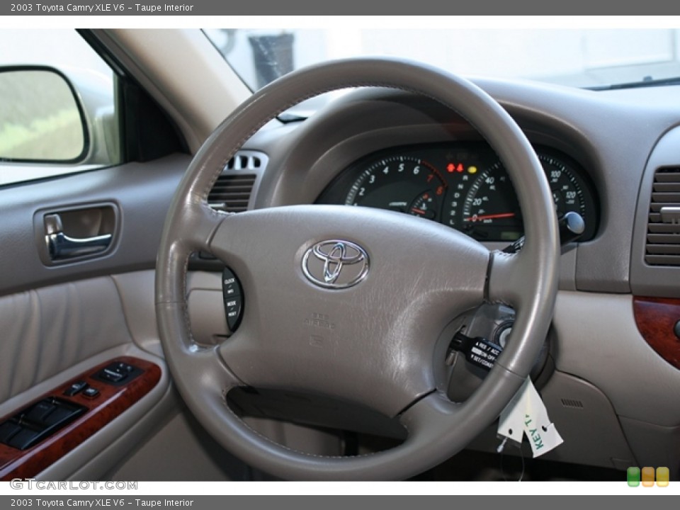 Taupe Interior Steering Wheel for the 2003 Toyota Camry XLE V6 #55620774