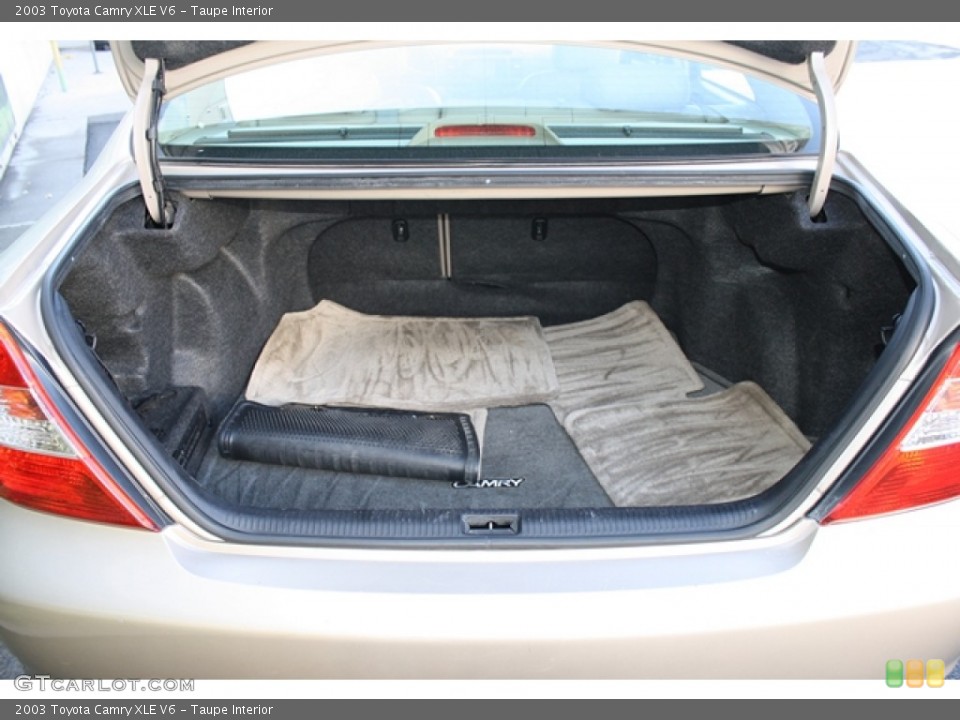 Taupe Interior Trunk for the 2003 Toyota Camry XLE V6 #55620801