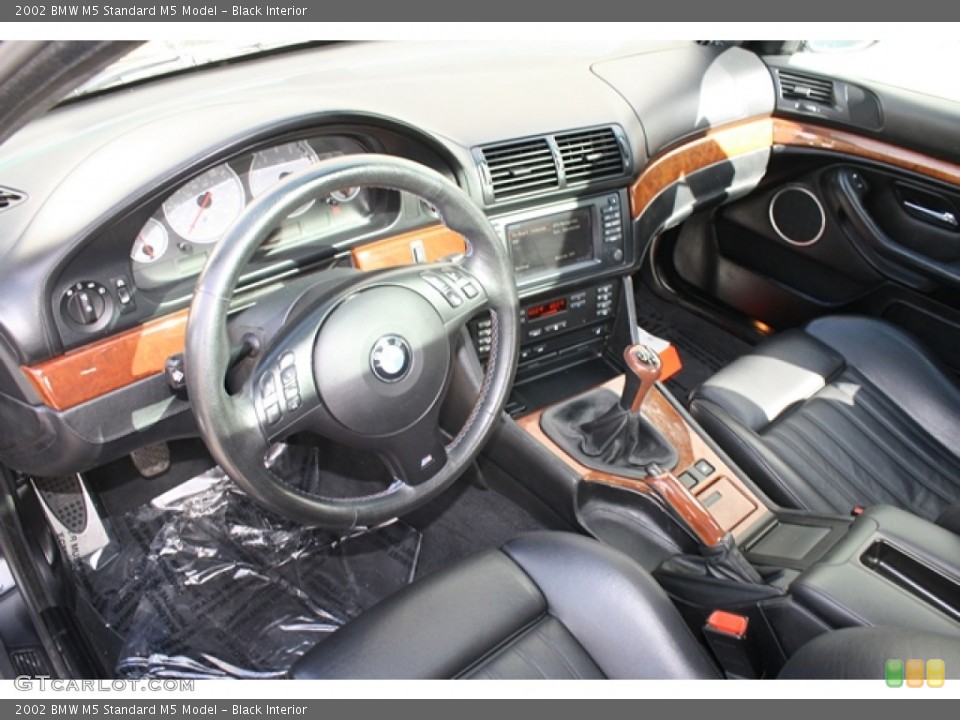 Black 2002 BMW M5 Interiors