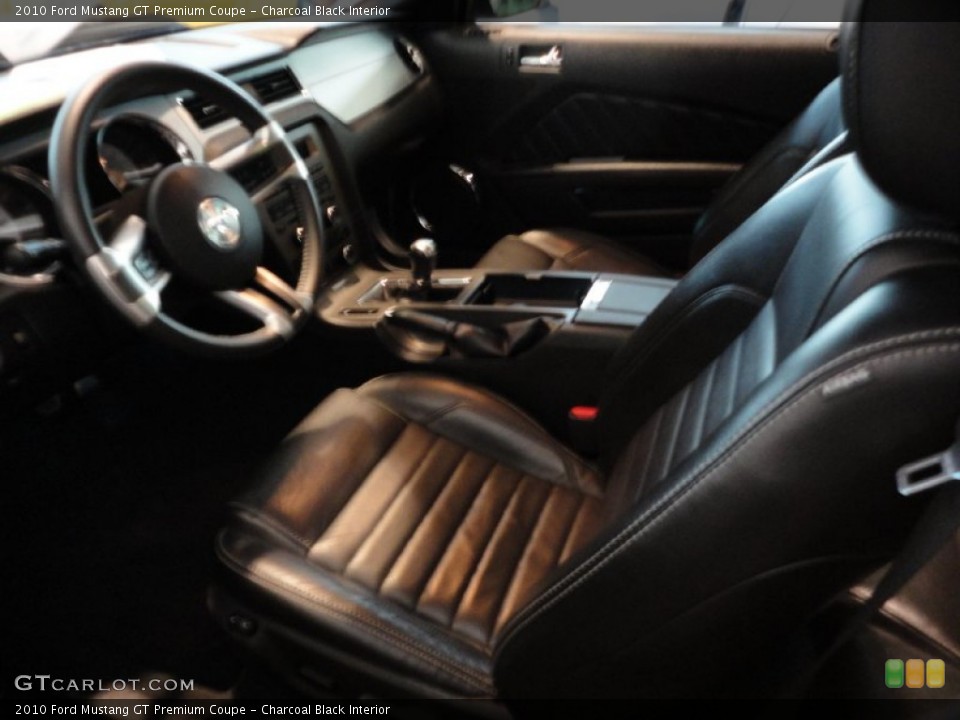 Charcoal Black Interior Photo for the 2010 Ford Mustang GT Premium Coupe #55622690