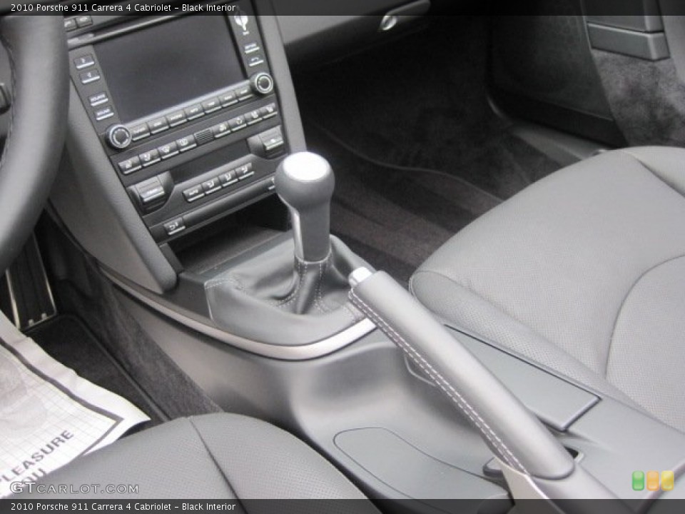 Black Interior Controls for the 2010 Porsche 911 Carrera 4 Cabriolet #55624506