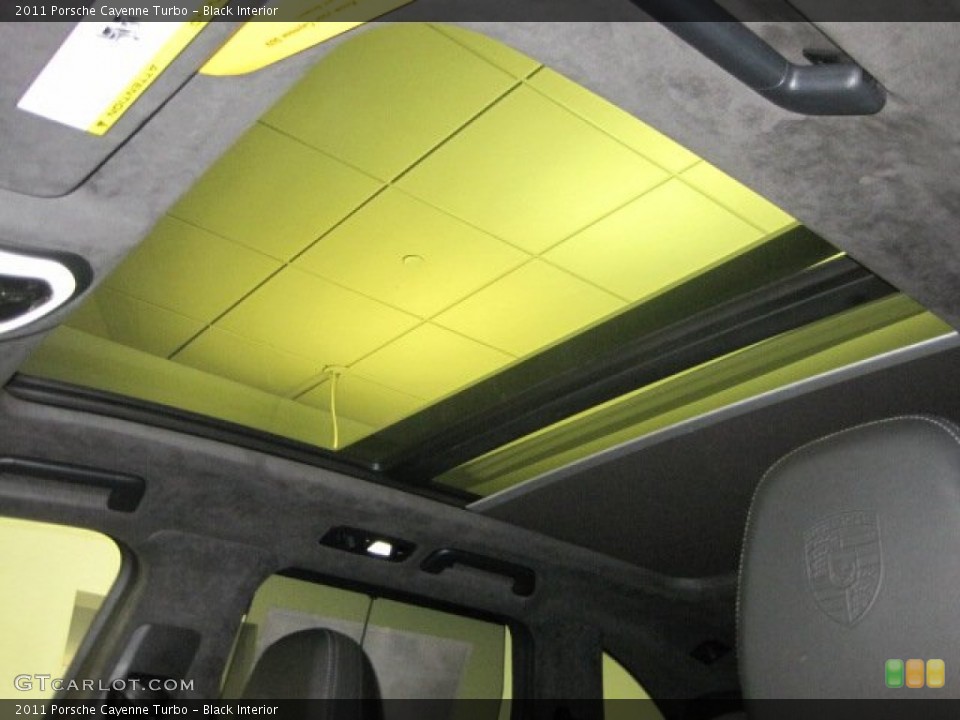 Black Interior Sunroof for the 2011 Porsche Cayenne Turbo #55624775