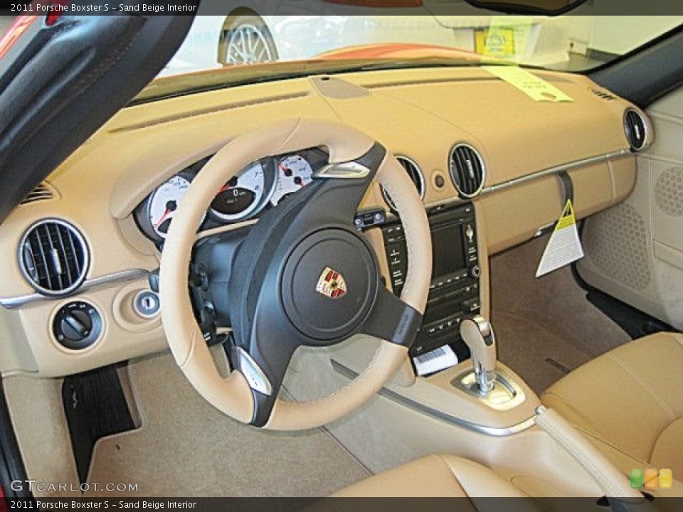 Sand Beige Interior Dashboard for the 2011 Porsche Boxster S #55624913