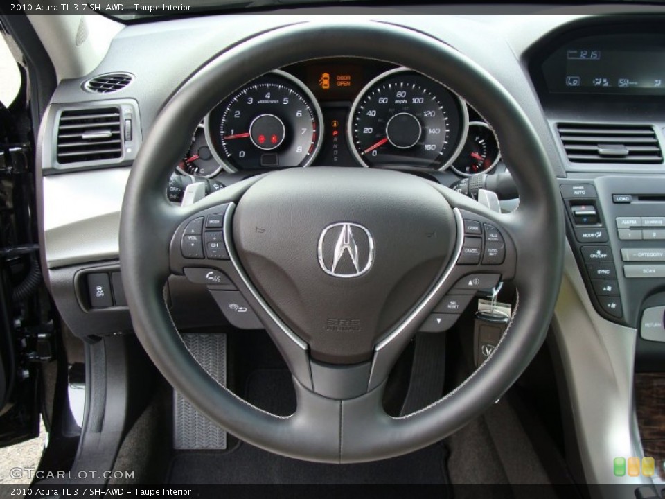 Taupe Interior Steering Wheel for the 2010 Acura TL 3.7 SH-AWD #55625112