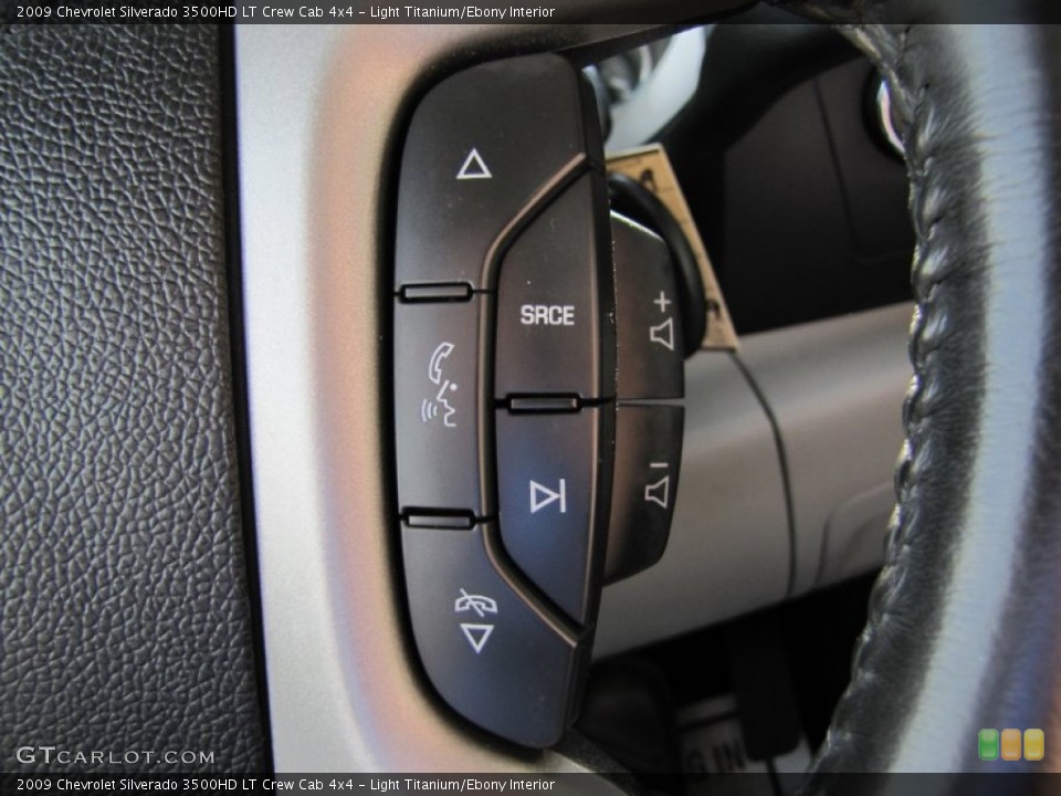 Light Titanium/Ebony Interior Controls for the 2009 Chevrolet Silverado 3500HD LT Crew Cab 4x4 #55625447