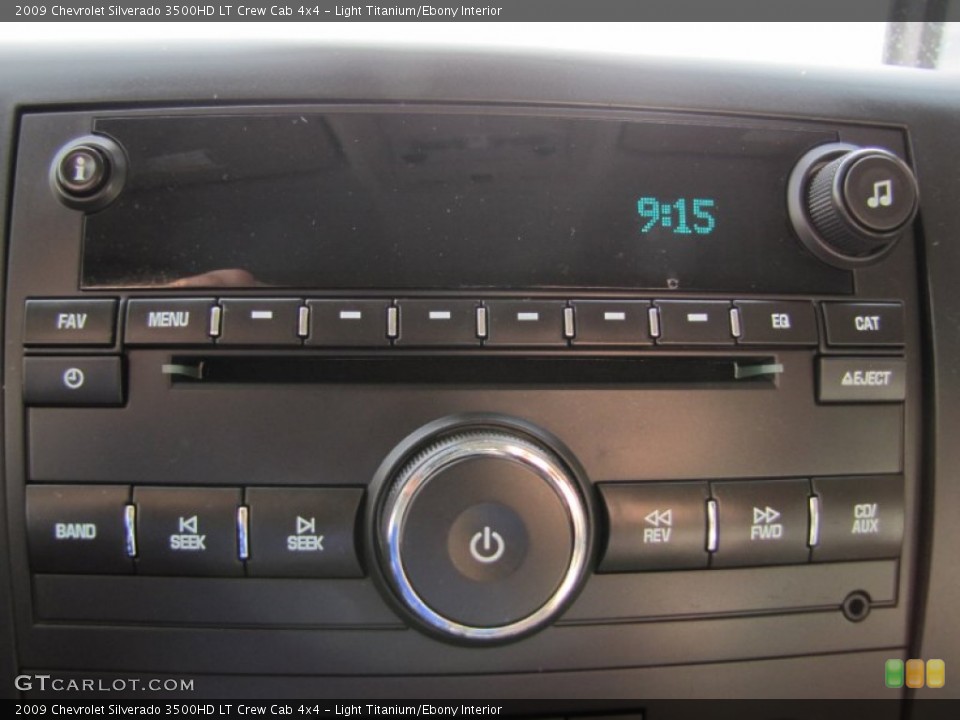 Light Titanium/Ebony Interior Audio System for the 2009 Chevrolet Silverado 3500HD LT Crew Cab 4x4 #55625522