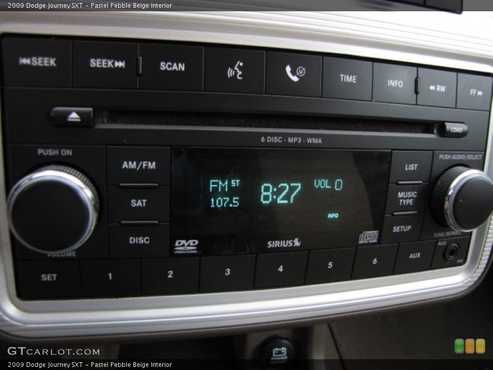 Pastel Pebble Beige Interior Audio System for the 2009 Dodge Journey SXT #55625600