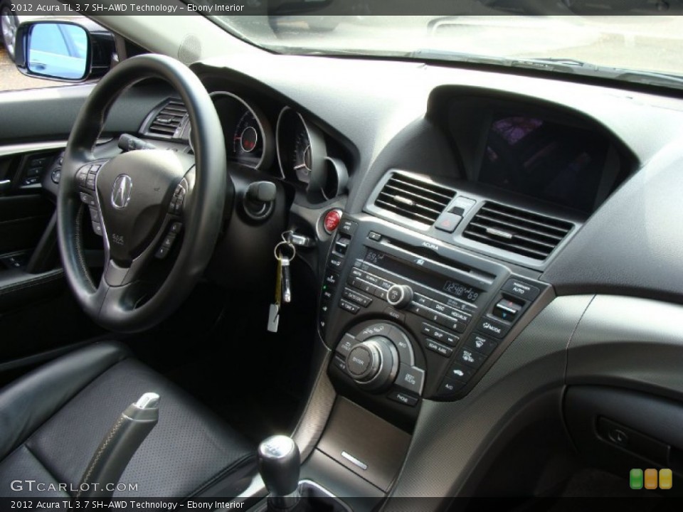 Ebony Interior Dashboard for the 2012 Acura TL 3.7 SH-AWD Technology #55625804