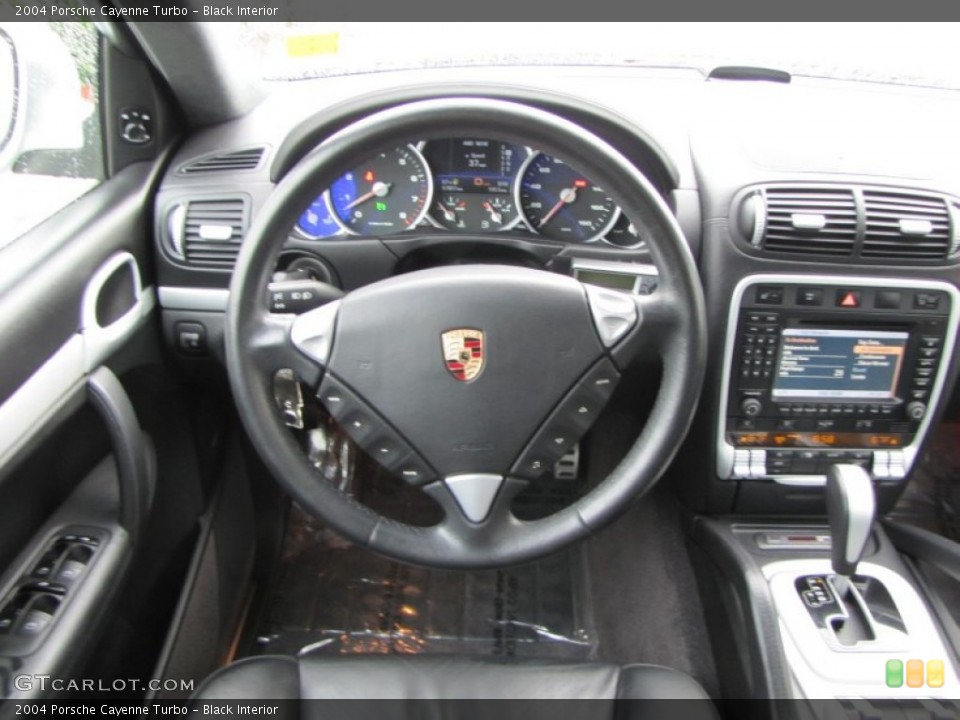 Black Interior Steering Wheel for the 2004 Porsche Cayenne Turbo #55625834
