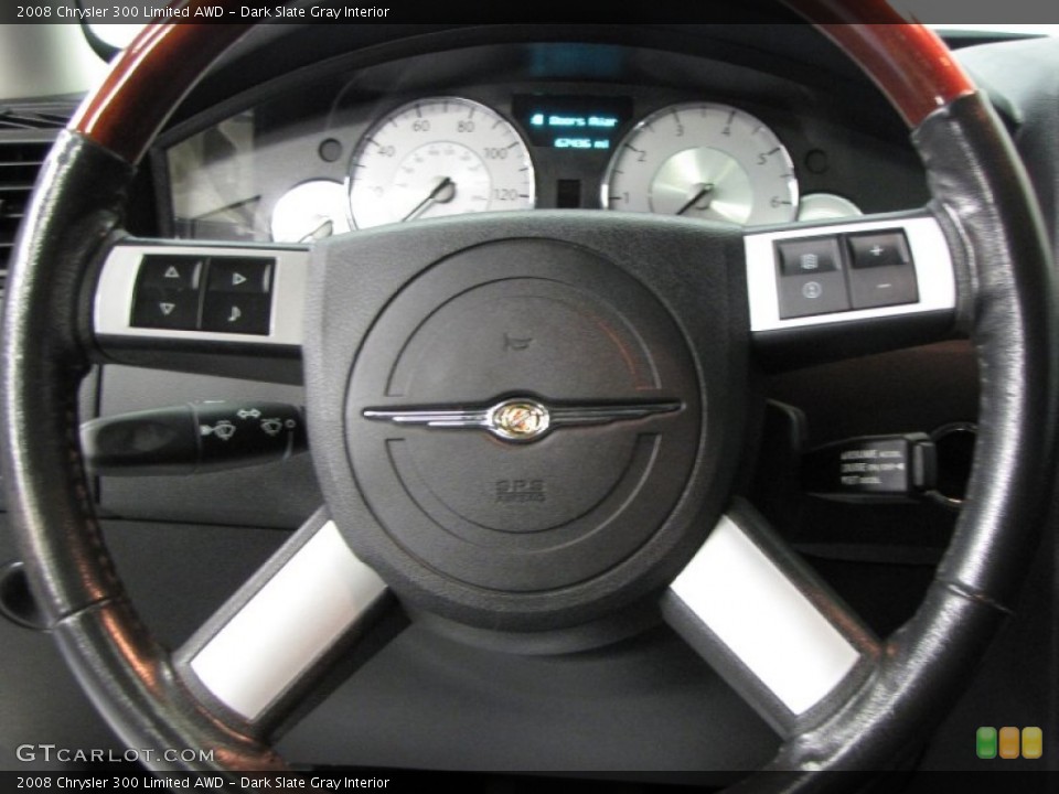 Dark Slate Gray Interior Steering Wheel for the 2008 Chrysler 300 Limited AWD #55626659