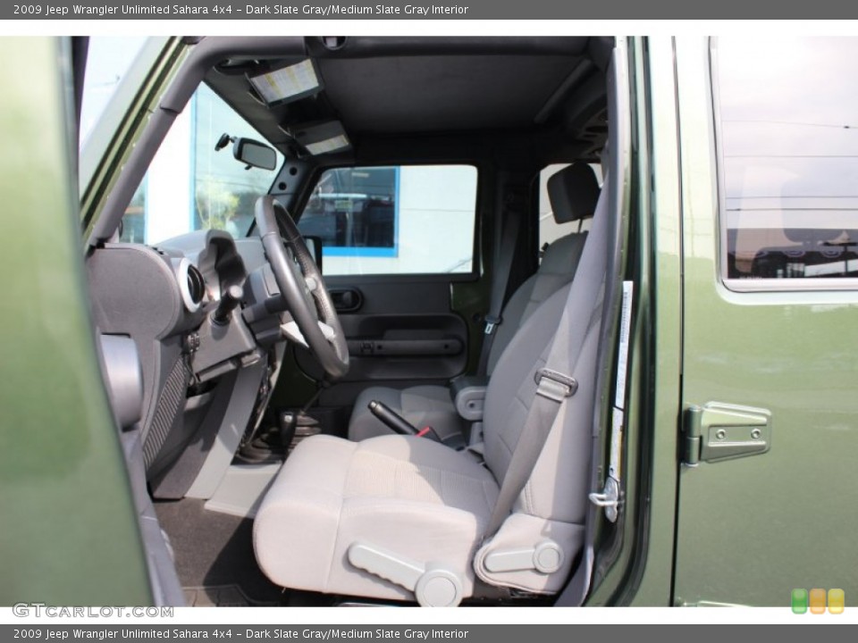 Dark Slate Gray/Medium Slate Gray Interior Photo for the 2009 Jeep Wrangler Unlimited Sahara 4x4 #55630917