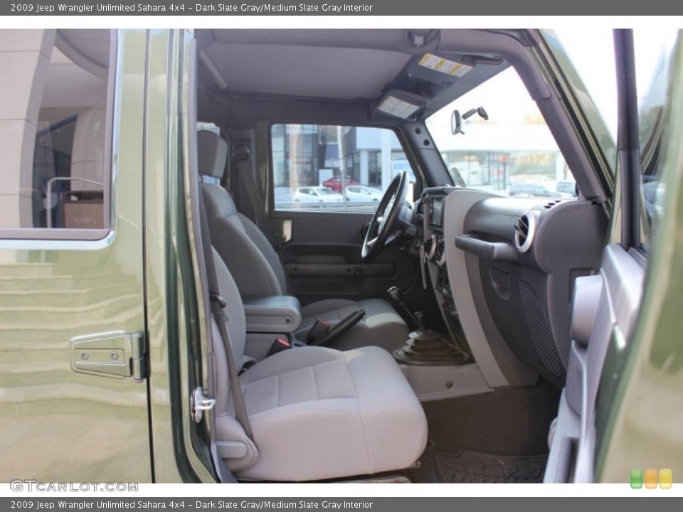 Dark Slate Gray/Medium Slate Gray Interior Photo for the 2009 Jeep Wrangler Unlimited Sahara 4x4 #55630925