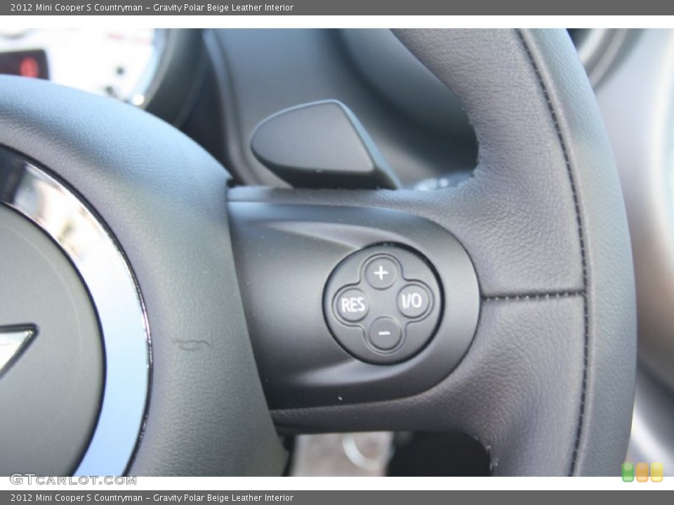 Gravity Polar Beige Leather Interior Controls for the 2012 Mini Cooper S Countryman #55632542