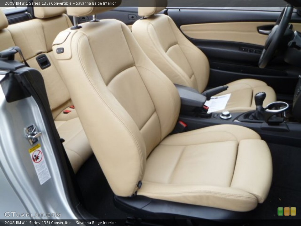 Savanna Beige Interior Photo for the 2008 BMW 1 Series 135i Convertible #55633771