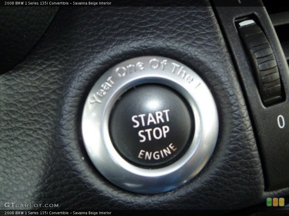 Savanna Beige Interior Controls for the 2008 BMW 1 Series 135i Convertible #55633847