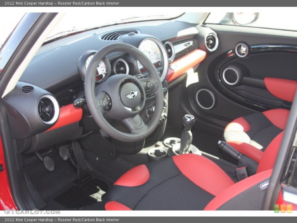 Rooster Red/Carbon Black Interior Photo for the 2012 Mini Cooper Hardtop #55634369