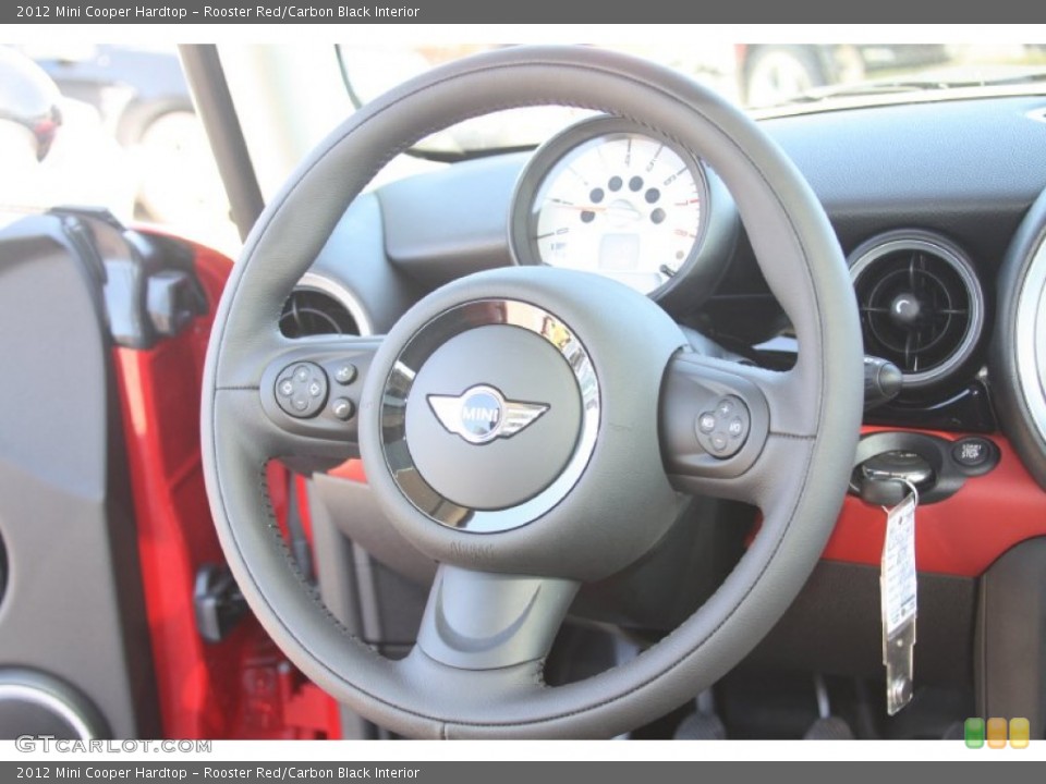 Rooster Red/Carbon Black Interior Steering Wheel for the 2012 Mini Cooper Hardtop #55634490