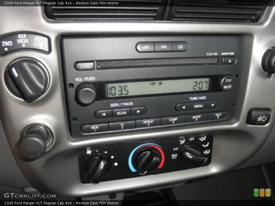 Medium Dark Flint Interior Audio System for the 2006 Ford Ranger XLT Regular Cab 4x4 #55635587