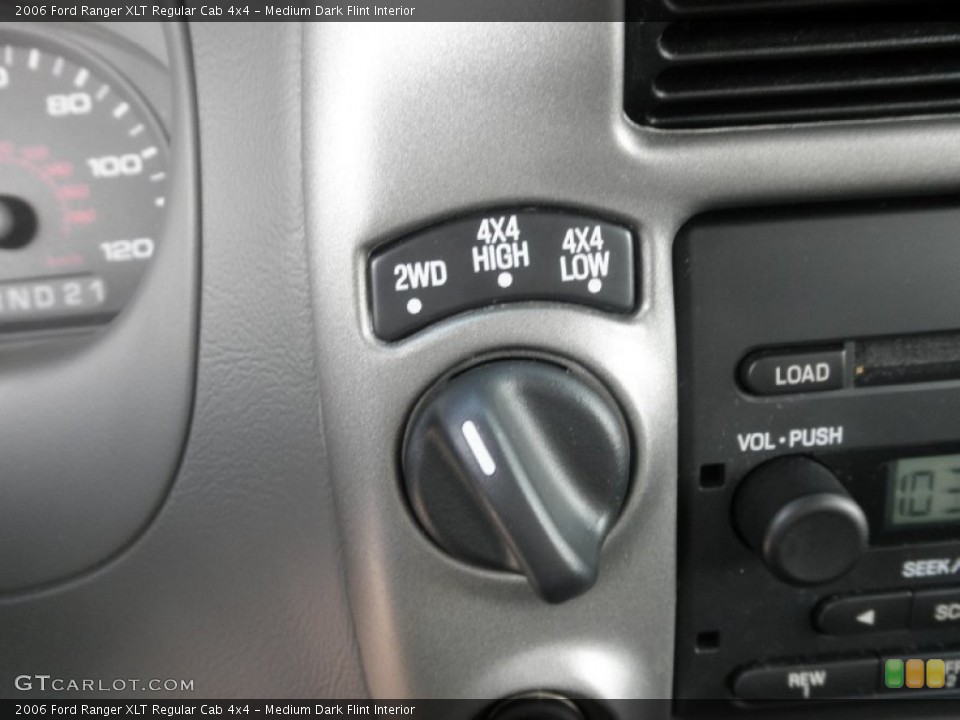 Medium Dark Flint Interior Controls for the 2006 Ford Ranger XLT Regular Cab 4x4 #55635596
