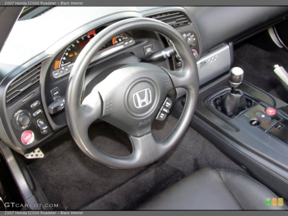 Black Interior Steering Wheel for the 2007 Honda S2000 Roadster #55635662