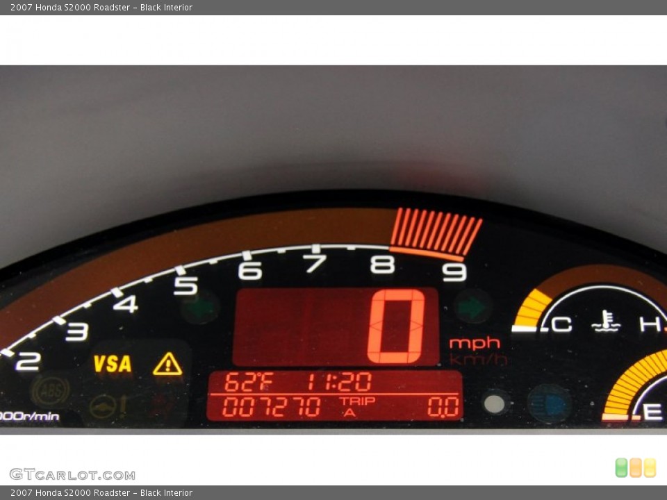 Black Interior Gauges for the 2007 Honda S2000 Roadster #55635740