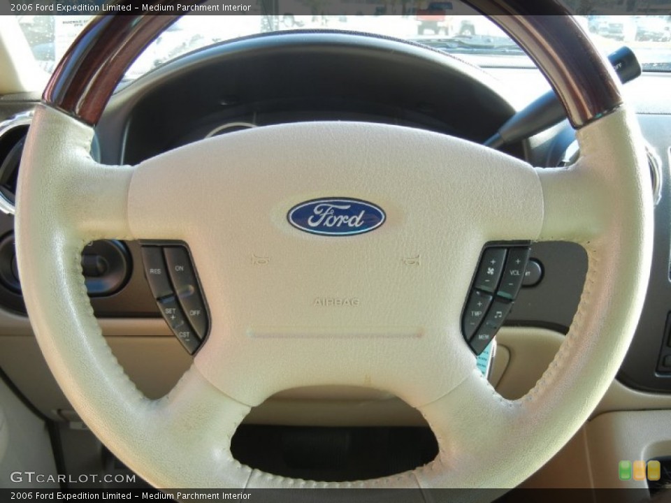 Medium Parchment Interior Steering Wheel for the 2006 Ford Expedition Limited #55636379