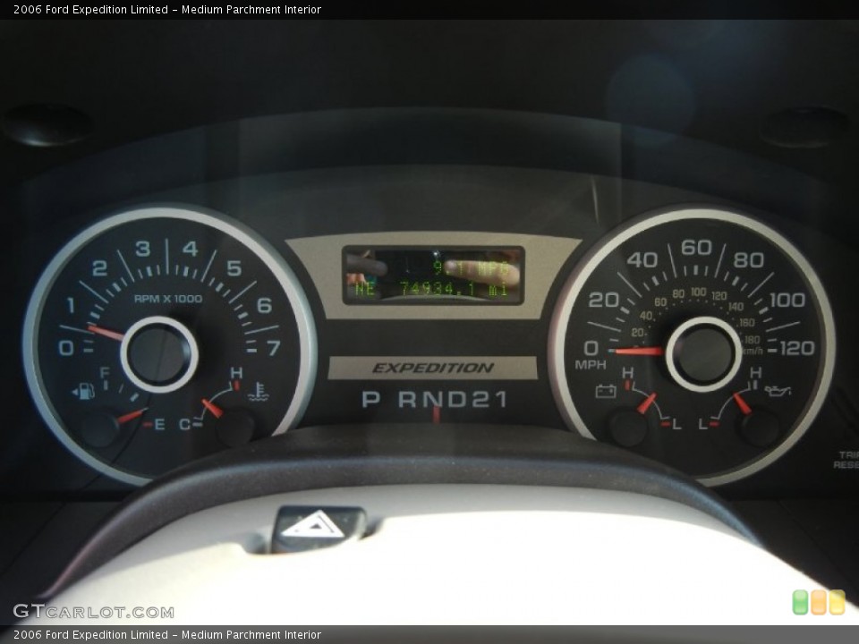 Medium Parchment Interior Gauges for the 2006 Ford Expedition Limited #55636386