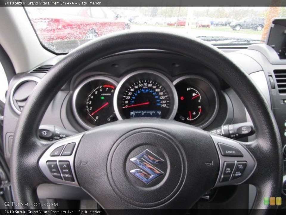 Black Interior Steering Wheel for the 2010 Suzuki Grand Vitara Premium 4x4 #55636723