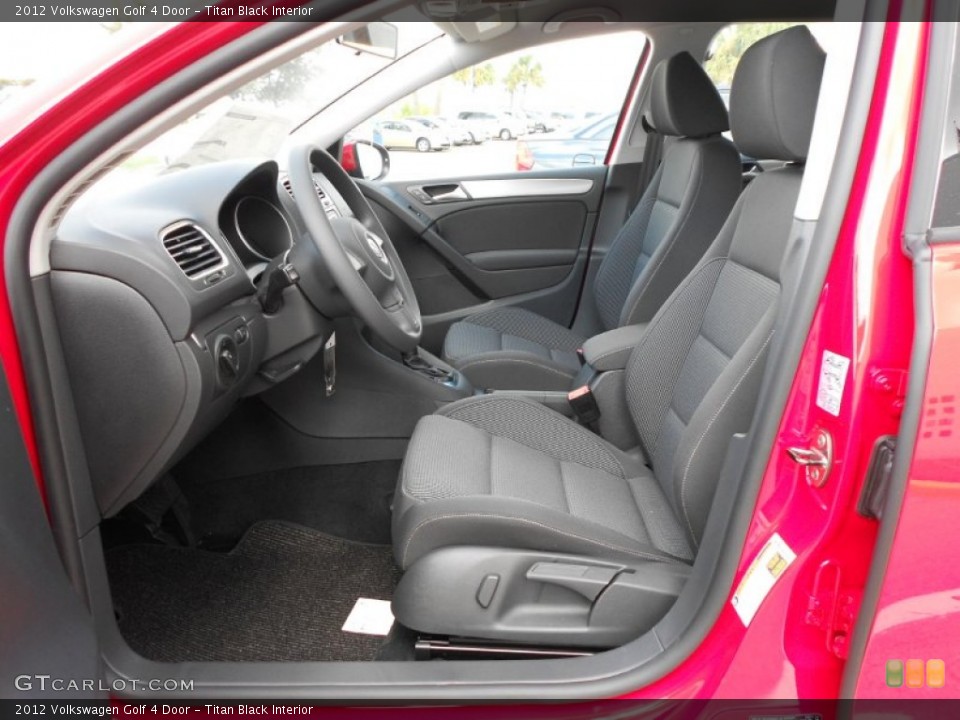 Titan Black Interior Photo for the 2012 Volkswagen Golf 4 Door #55637462