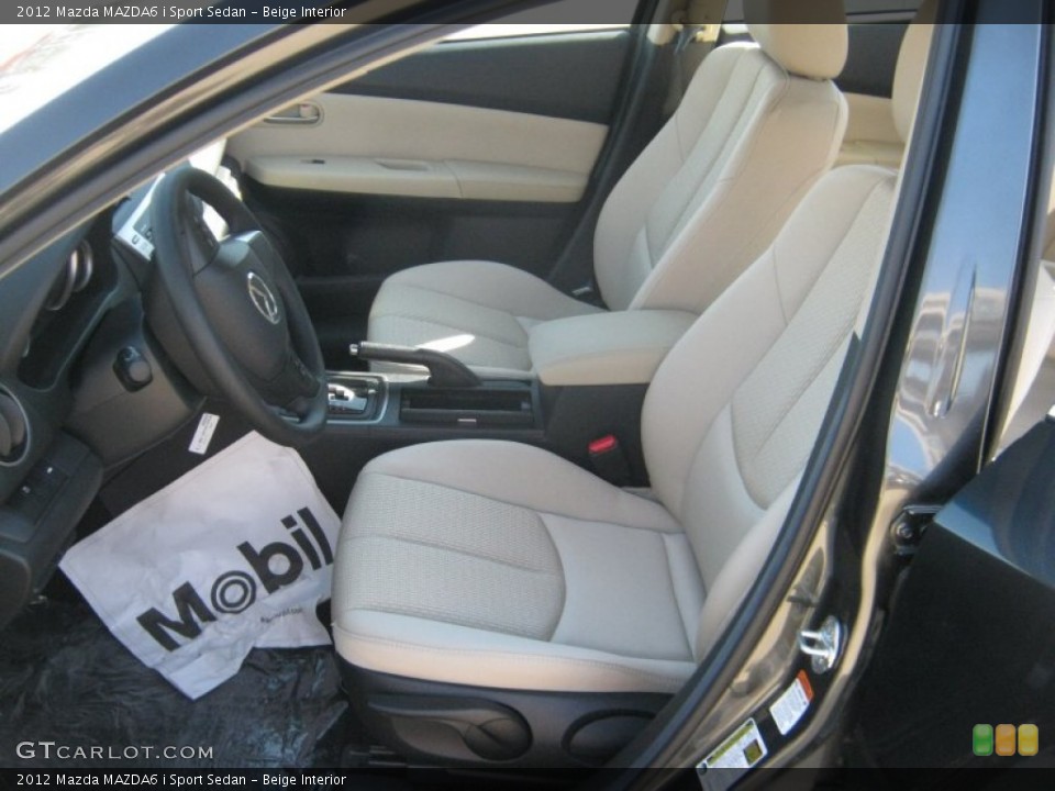 Beige Interior Photo for the 2012 Mazda MAZDA6 i Sport Sedan #55637711