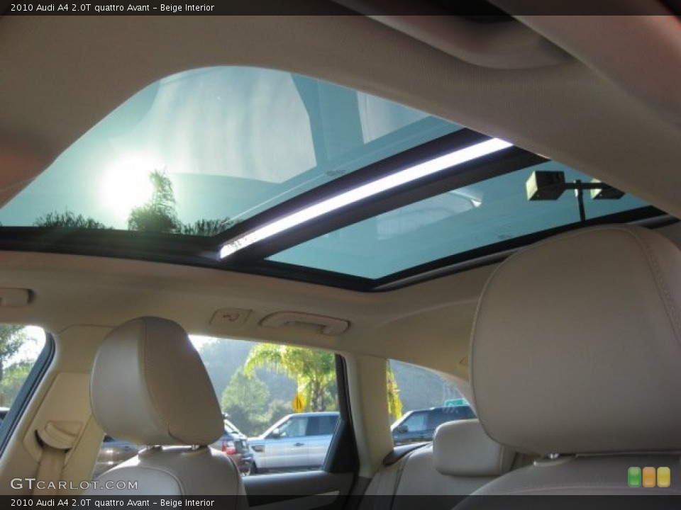 Beige Interior Sunroof for the 2010 Audi A4 2.0T quattro Avant #55637840