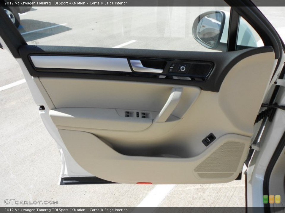 Cornsilk Beige Interior Door Panel for the 2012 Volkswagen Touareg TDI Sport 4XMotion #55638479
