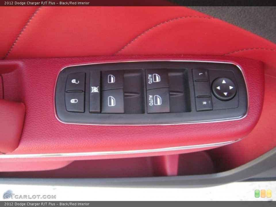 Black/Red Interior Controls for the 2012 Dodge Charger R/T Plus #55638533