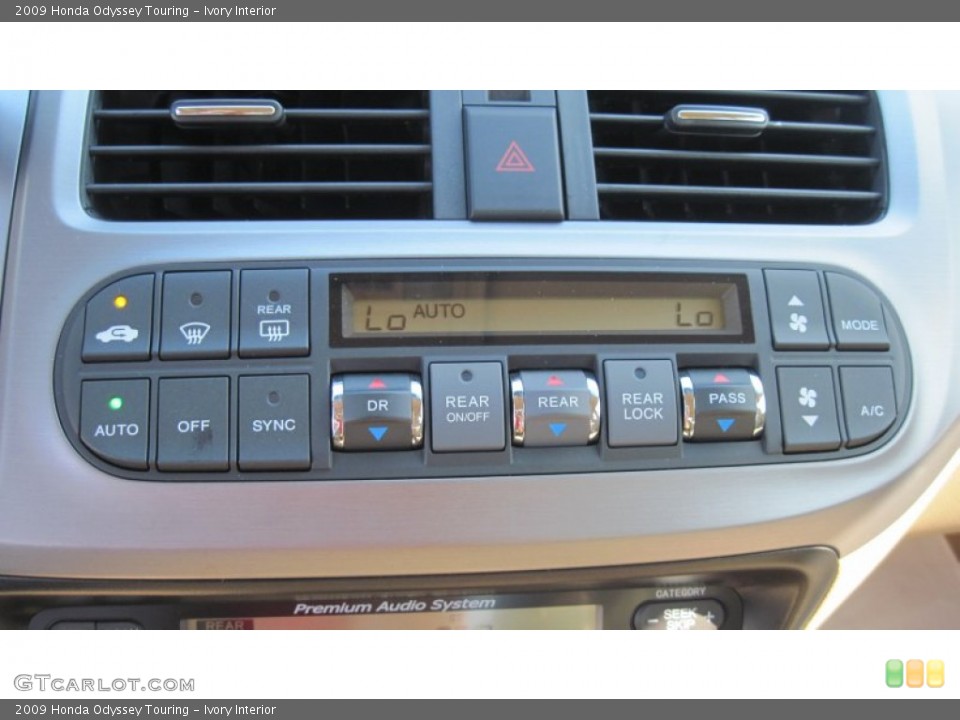 Ivory Interior Controls for the 2009 Honda Odyssey Touring #55640441