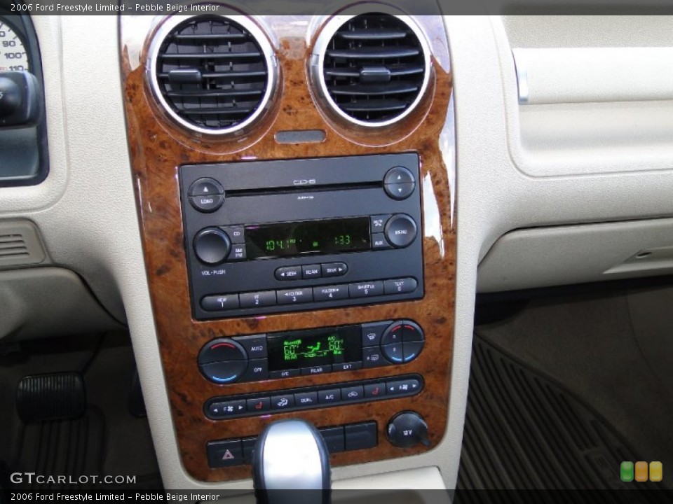 Pebble Beige Interior Controls for the 2006 Ford Freestyle Limited #55641656
