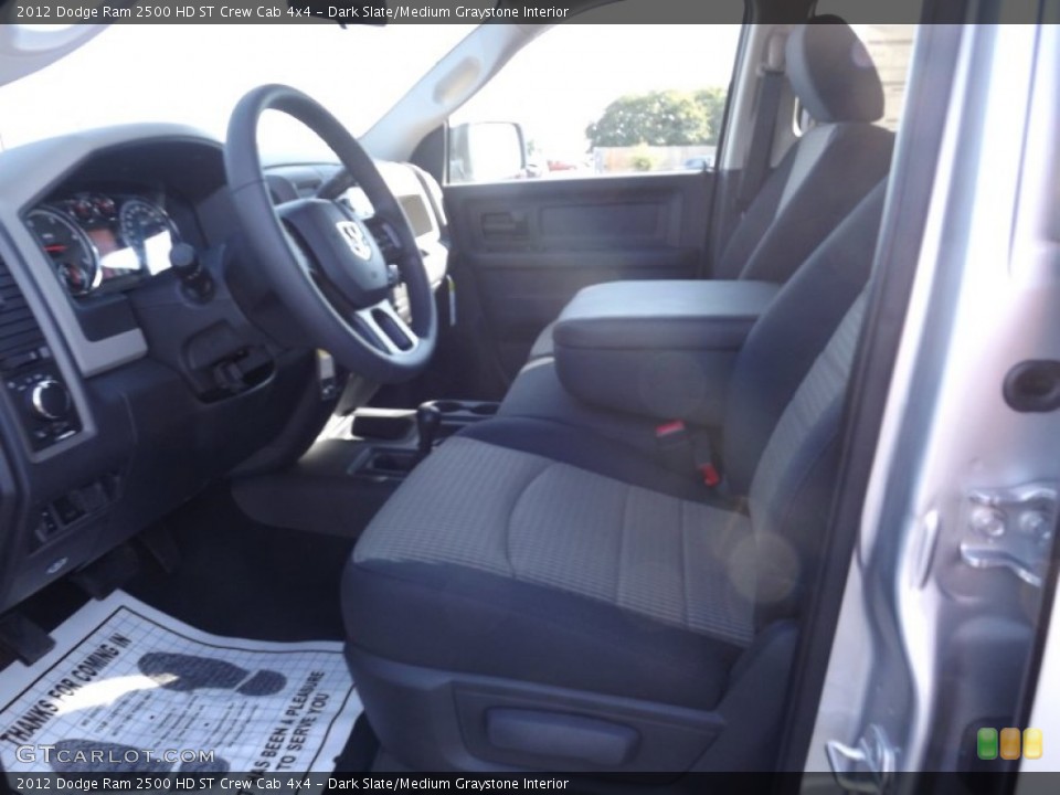 Dark Slate/Medium Graystone Interior Photo for the 2012 Dodge Ram 2500 HD ST Crew Cab 4x4 #55642534