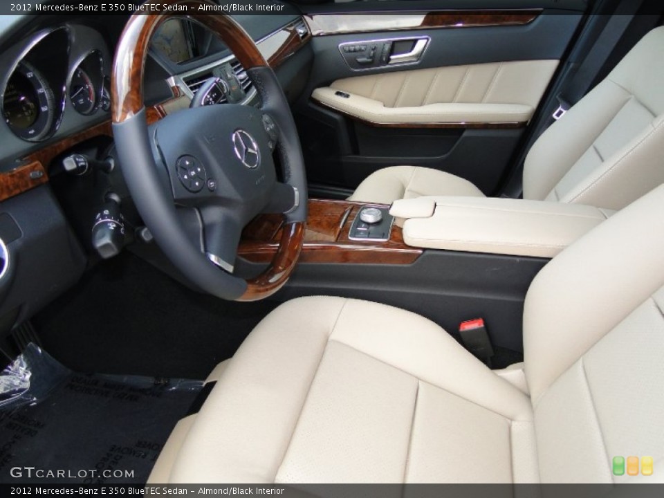 Almond/Black Interior Photo for the 2012 Mercedes-Benz E 350 BlueTEC Sedan #55642715