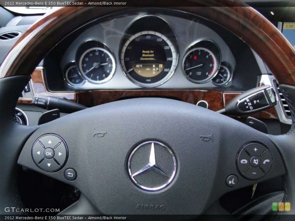 Almond/Black Interior Steering Wheel for the 2012 Mercedes-Benz E 350 BlueTEC Sedan #55642745