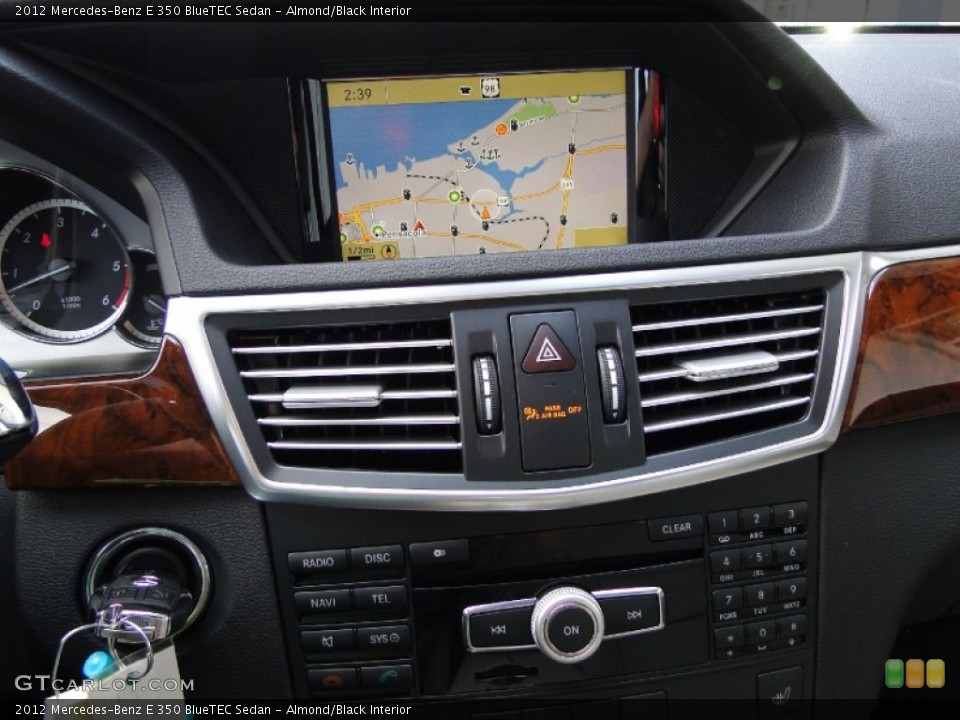 Almond/Black Interior Navigation for the 2012 Mercedes-Benz E 350 BlueTEC Sedan #55642763