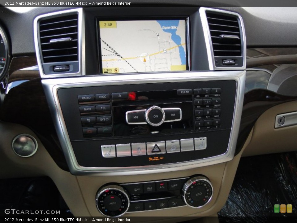 Almond Beige Interior Navigation for the 2012 Mercedes-Benz ML 350 BlueTEC 4Matic #55643420