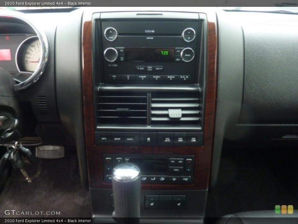 Black Interior Controls for the 2010 Ford Explorer Limited 4x4 #55647950
